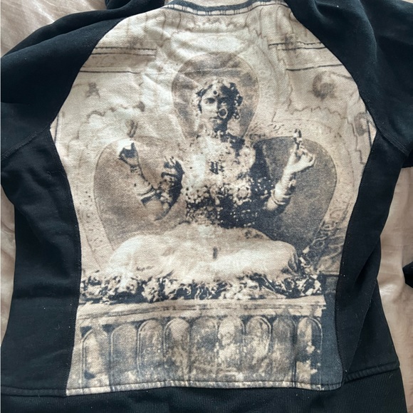 ✨Rare✨ Lululemon Woman Buddha Size 8 Black Hoodie - Picture 8 of 12